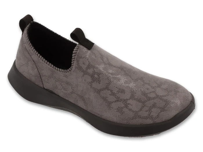 szare półbuty damskie slip-on Befado Home & Go – uniwersalne buty do codziennych stylizacji