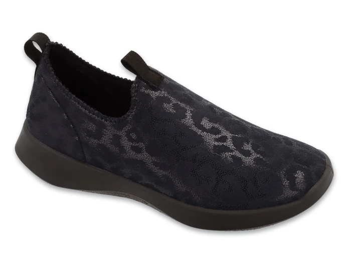 półbuty damskie slip-on Befado Home & Go w kolorze granatowym – stylowe obuwie codzienne