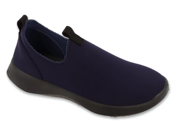 granatowe półbuty damskie slip-on Befado Home & Go – praktyczne sneakersy na co dzień
