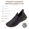 lekkie sneakersy damskie granatowe Befado z elastyczną cholewką dopasowującą się do stopy