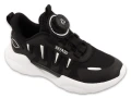 Nowoczesne czarne buty treningowe dziecięce Befado z szybkim systemem wiązania TWIST
