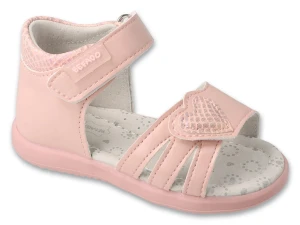 SKÓRZANE SANDAŁY DZIEWCZĘCE LITTLE HEART BEFADO