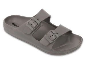 KLAPKI MĘSKIE Z KLAMRĄ PIANKOWE INBLU