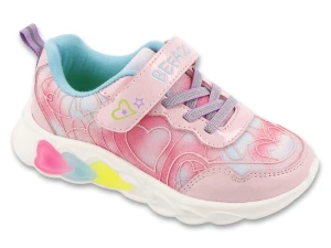 BUTY DZIECIĘCE SPORTOWE PODESZWA LED GLITTER VIBE BEFADO