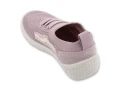 Pudroworóżowe kapcie dziecięce HONEY Befado typu slip-on – widok od tyłu na cholewkę i uchwyt ułatwiający zakładanie.