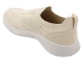 Wsuwane sneakersy typu slip-on damskie Befado Home & Go beżowe – widok od tyłu