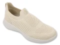 Wsuwane półbuty damskie slip-on Befado Home & Go w kolorze beżowym – widok z przodu