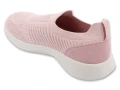 Wsuwane sneakersy damskie Befado Home & Go w kolorze różowym – widok od tyłu