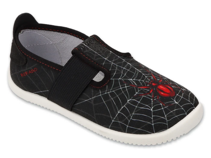 Buty barefoot dla chłopca Befado Softer z motywem pająka – lekkie buty do przedszkola