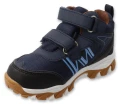 Granatowe buty trekkingowe dziecięce za kostkę Befado – sportowy model na dwa rzepy