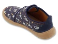 Chłopięce buty Barefoot Befado z kosmicznym wzorem – widok z tyłu